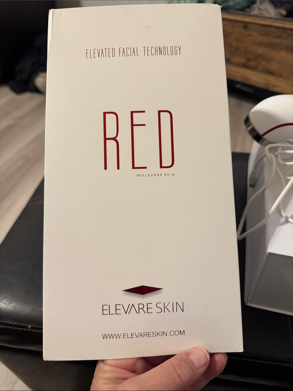 Red Elevated Facial Device by RED – White and Red